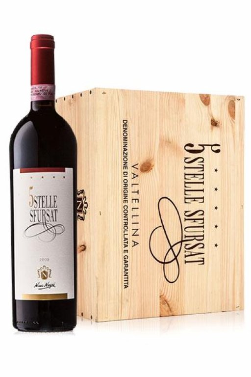 Valtellina Sfursat "Cinque Stelle" DOCG 2016, 6 lahví v dřevěné krabici