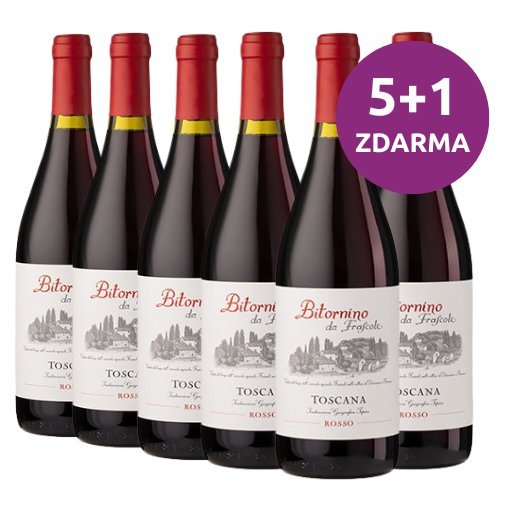 Toscana Rosso "Bitornino" IGT 2021, 5+1 ZDARMA