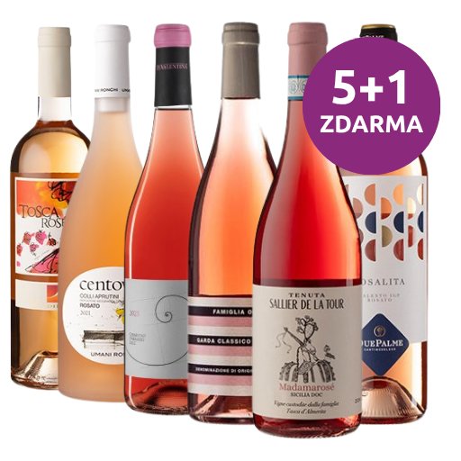 Degustační balíček Rosato, 5+1 ZDARMA, 6x0,75l